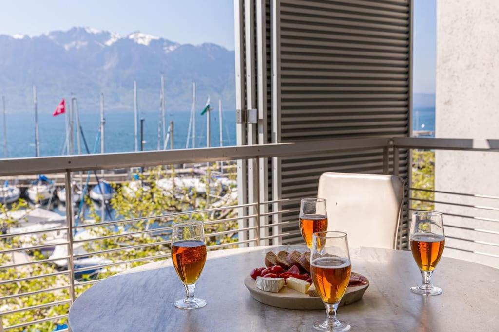 Lakeside-Apartment-1 Grand Appartement Familial Avec Terrasses Et Vue Panoramique Vevey Exterior photo
